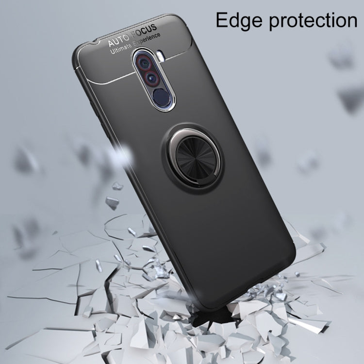 Lenuo  Magnetic Metal Ring Phone Holder TPU Case for Xiaomi POCO F1