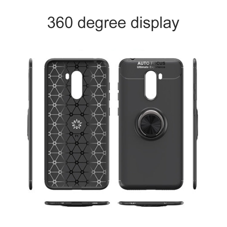 Lenuo  Magnetic Metal Ring Phone Holder TPU Case for Xiaomi POCO F1