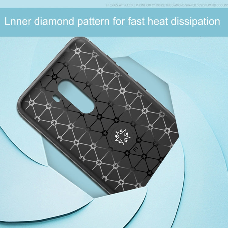Lenuo  Magnetic Metal Ring Phone Holder TPU Case for Xiaomi POCO F1