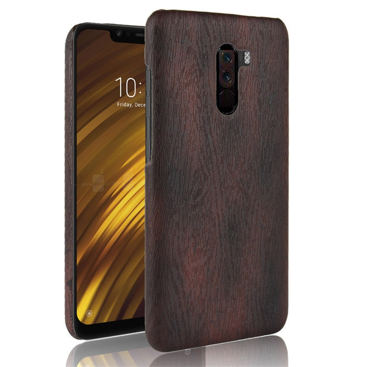 Wood Texture PC +PU Case for Xiaomi POCO F1