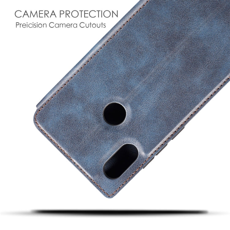 Retro Simple Ultra-thin Magnetic Horizontal Flip Leather Case for Xiaomi Redmi Note 6 / Redmi Note 6 Pro, with Holder & Card Slots & Lanyard