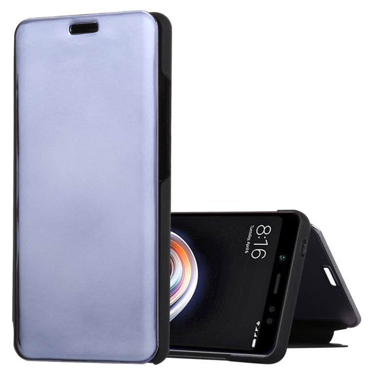 Mirror Clear View Horizontal Flip PU Leather Case for Xiaomi Redmi Note 5 Pro, with Holder