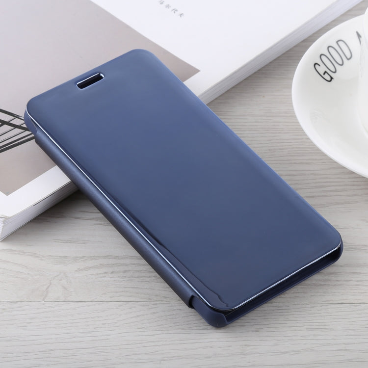Mirror Clear View Horizontal Flip PU Leather Case for Xiaomi Redmi Note 5 Pro, with Holder