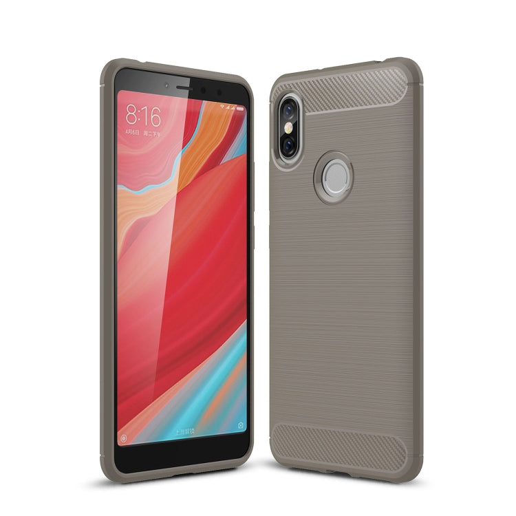 Brushed Texture Carbon Fiber Shockproof TPU Case for Xiaomi Redmi S2