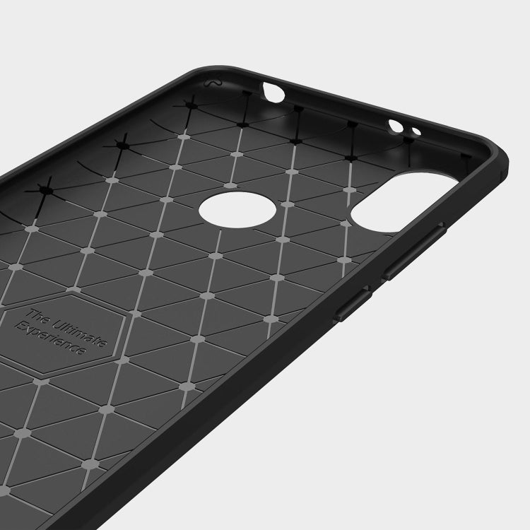 Brushed Texture Carbon Fiber Shockproof TPU Case for Xiaomi Redmi S2