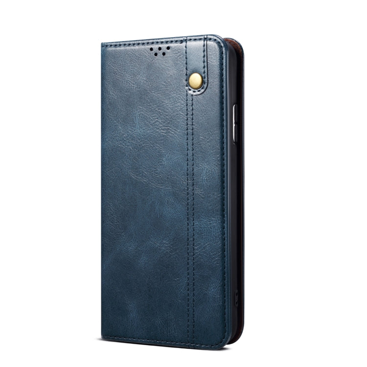 Oil Wax Crazy Horse Texture Leather Phone Case For Xiaomi Redmi Note 11T Pro+ / Note 12 T Pro / Poco X4 GT