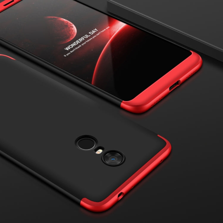 GKK Xiaomi Redmi 5 Plus Three Stage Splicing 360 Degree Full Coverage PC Protective Case Back Cover