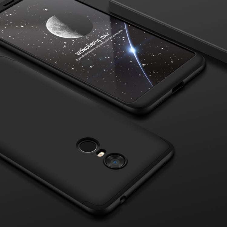 GKK Xiaomi Redmi 5 Plus Three Stage Splicing 360 Degree Full Coverage PC Protective Case Back Cover