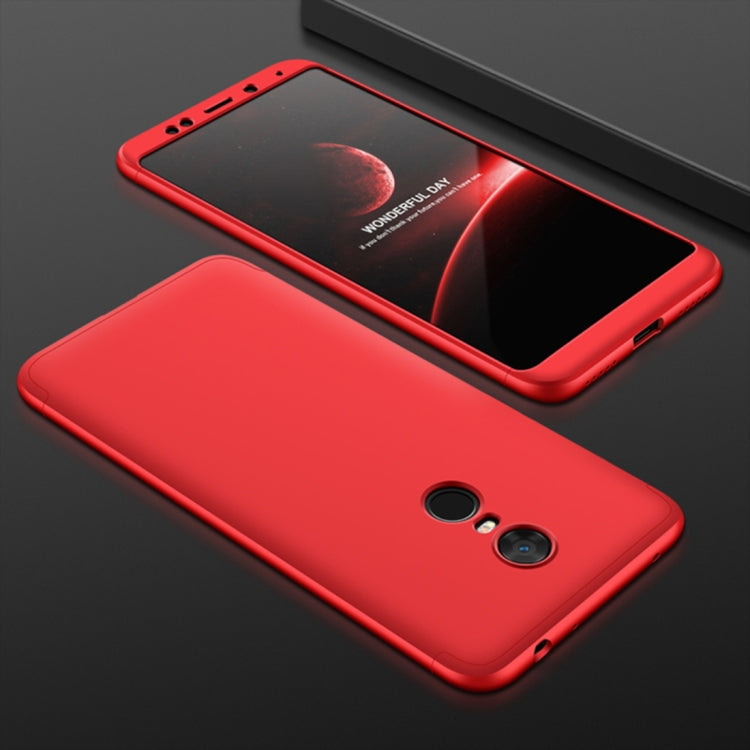 GKK Xiaomi Redmi 5 Plus Three Stage Splicing 360 Degree Full Coverage PC Protective Case Back Cover