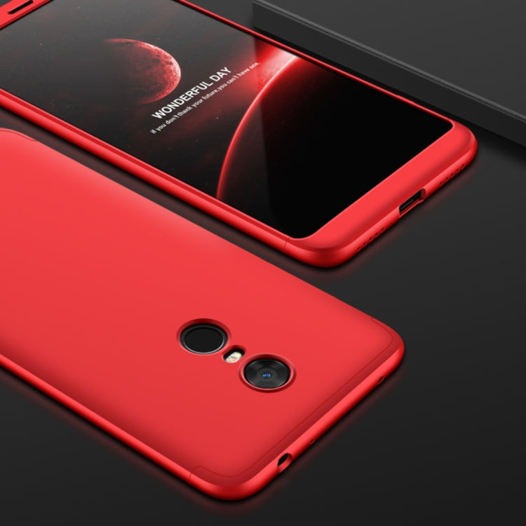 GKK Xiaomi Redmi 5 Plus Three Stage Splicing 360 Degree Full Coverage PC Protective Case Back Cover