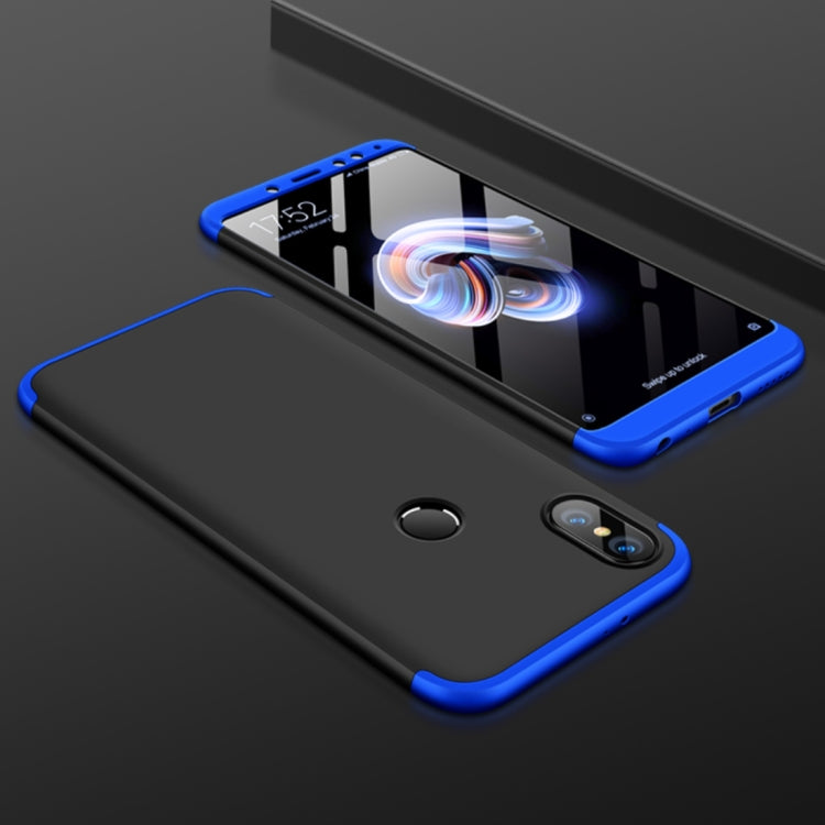 GKK Xiaomi Redmi Note 5 Pro Three Stage Splicing 360 Degree Full Coverage PC Protective Case Back Cover