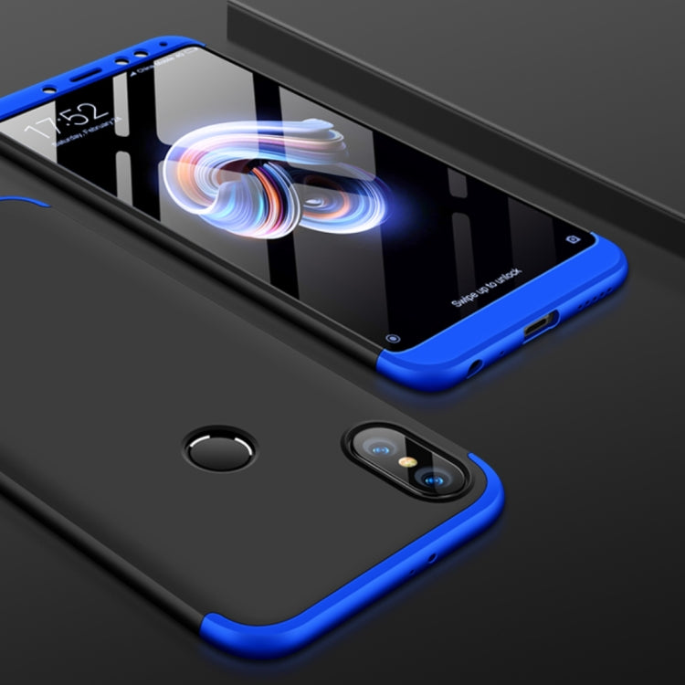 GKK Xiaomi Redmi Note 5 Pro Three Stage Splicing 360 Degree Full Coverage PC Protective Case Back Cover