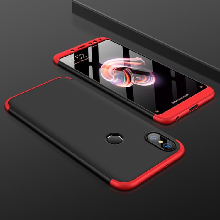 GKK Xiaomi Redmi Note 5 Pro Three Stage Splicing 360 Degree Full Coverage PC Protective Case Back Cover