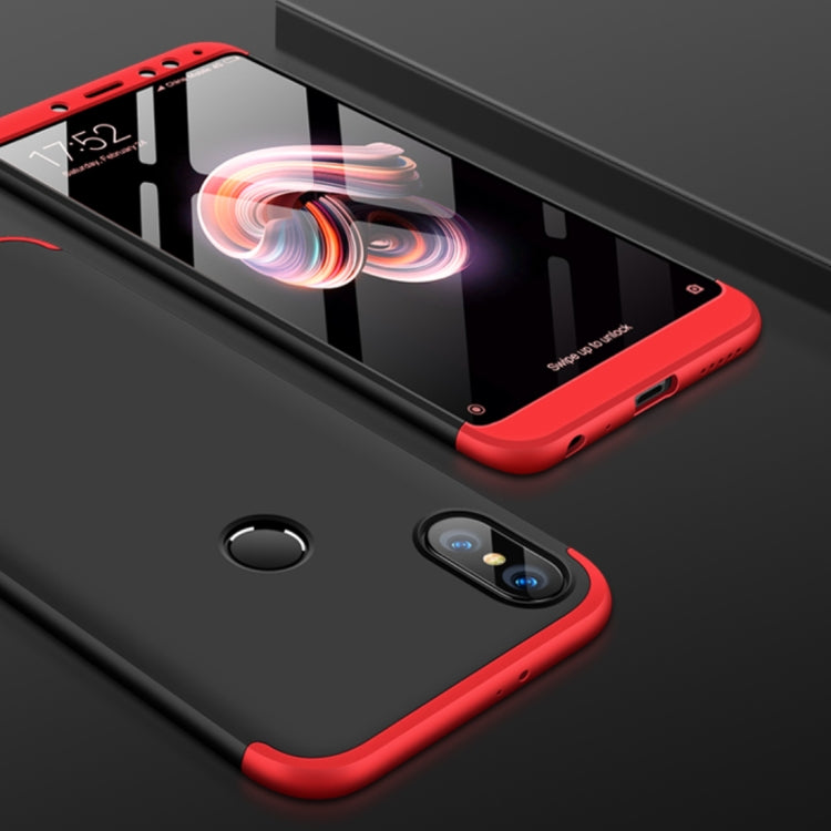 GKK Xiaomi Redmi Note 5 Pro Three Stage Splicing 360 Degree Full Coverage PC Protective Case Back Cover