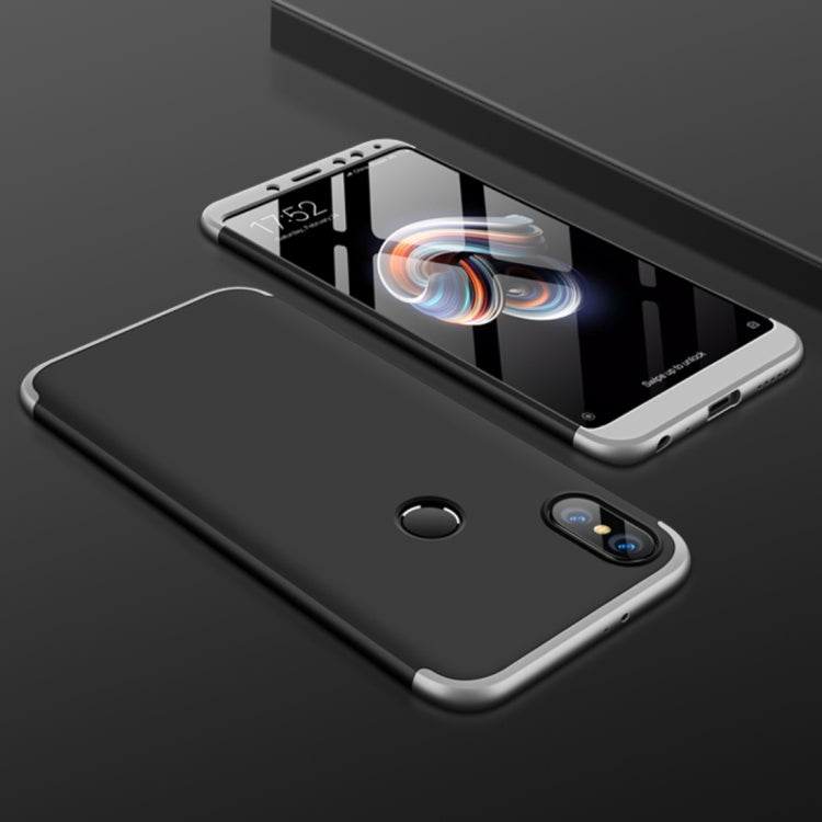 GKK Xiaomi Redmi Note 5 Pro Three Stage Splicing 360 Degree Full Coverage PC Protective Case Back Cover