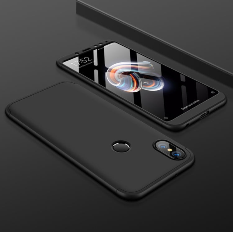 GKK Xiaomi Redmi Note 5 Pro Three Stage Splicing 360 Degree Full Coverage PC Protective Case Back Cover
