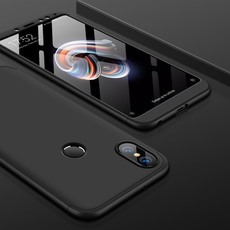GKK Xiaomi Redmi Note 5 Pro Three Stage Splicing 360 Degree Full Coverage PC Protective Case Back Cover