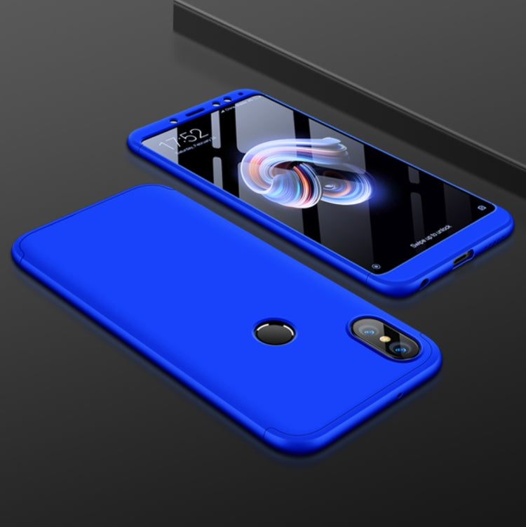 GKK Xiaomi Redmi Note 5 Pro Three Stage Splicing 360 Degree Full Coverage PC Protective Case Back Cover