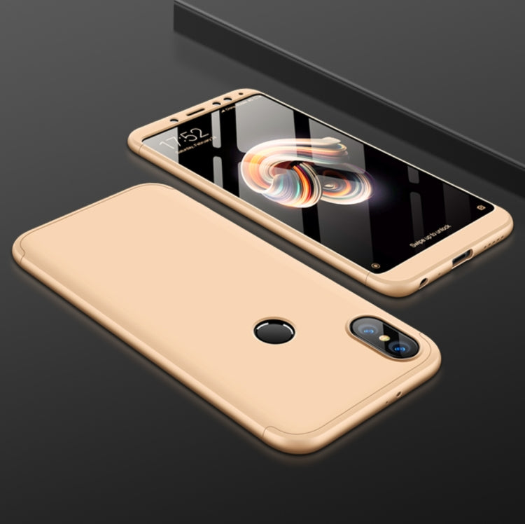 GKK Xiaomi Redmi Note 5 Pro Three Stage Splicing 360 Degree Full Coverage PC Protective Case Back Cover
