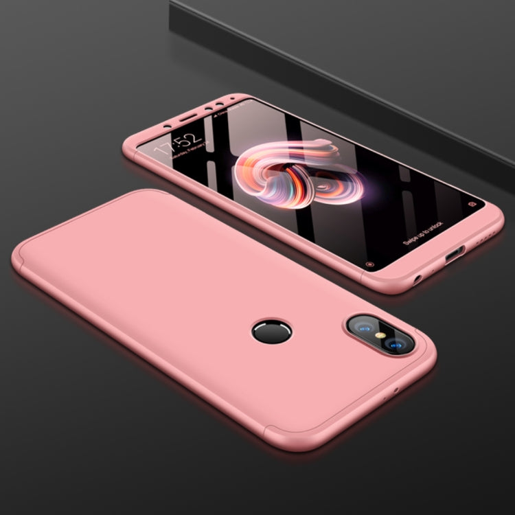 GKK Xiaomi Redmi Note 5 Pro Three Stage Splicing 360 Degree Full Coverage PC Protective Case Back Cover
