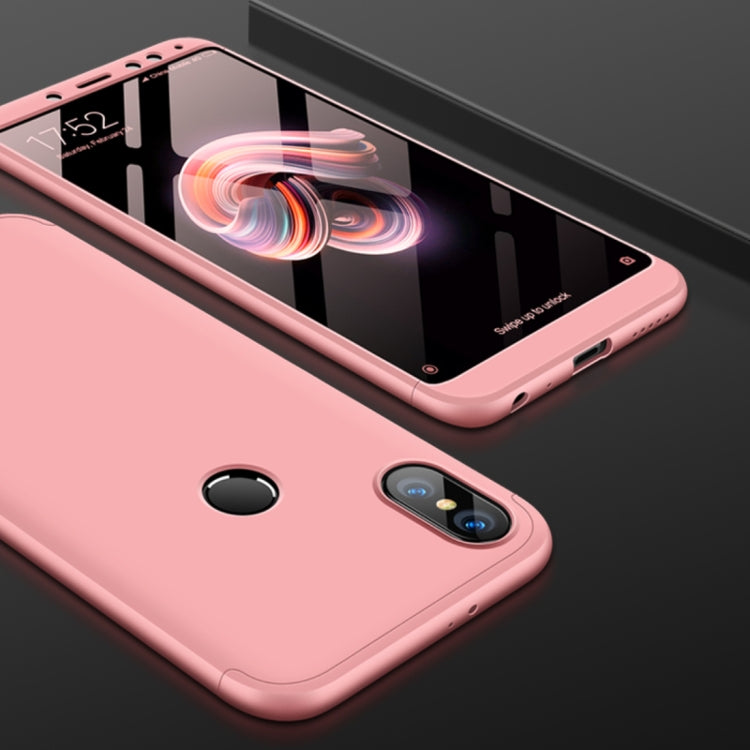 GKK Xiaomi Redmi Note 5 Pro Three Stage Splicing 360 Degree Full Coverage PC Protective Case Back Cover