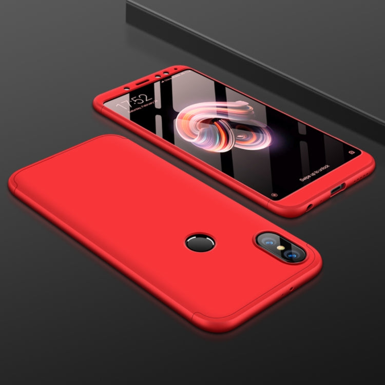 GKK Xiaomi Redmi Note 5 Pro Three Stage Splicing 360 Degree Full Coverage PC Protective Case Back Cover