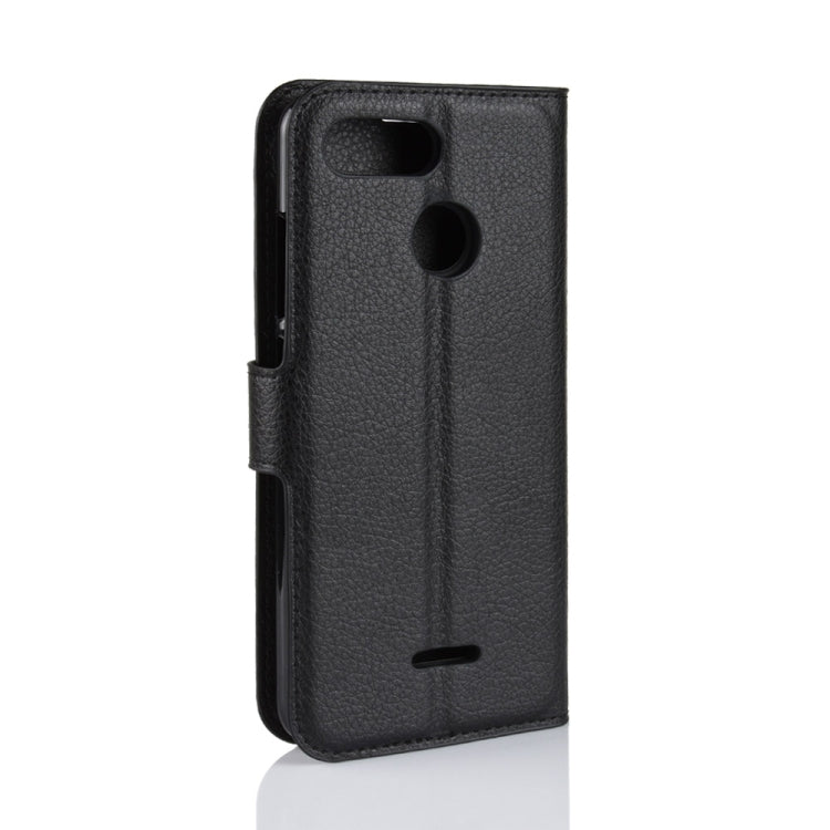 Litchi Texture Horizontal Flip Leather Case for Xiaomi Redmi 6, with Wallet & Holder & Card Slots