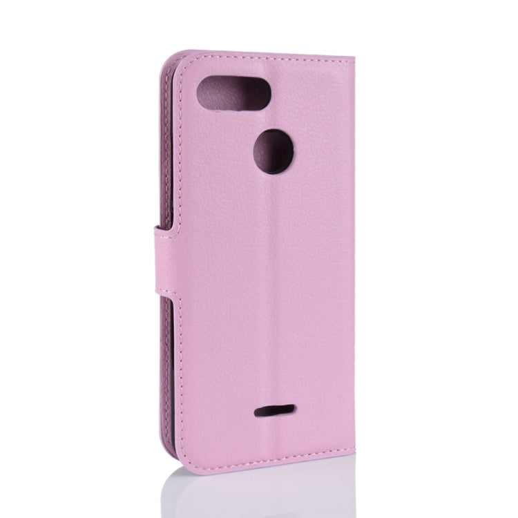 Litchi Texture Horizontal Flip Leather Case for Xiaomi Redmi 6, with Wallet & Holder & Card Slots