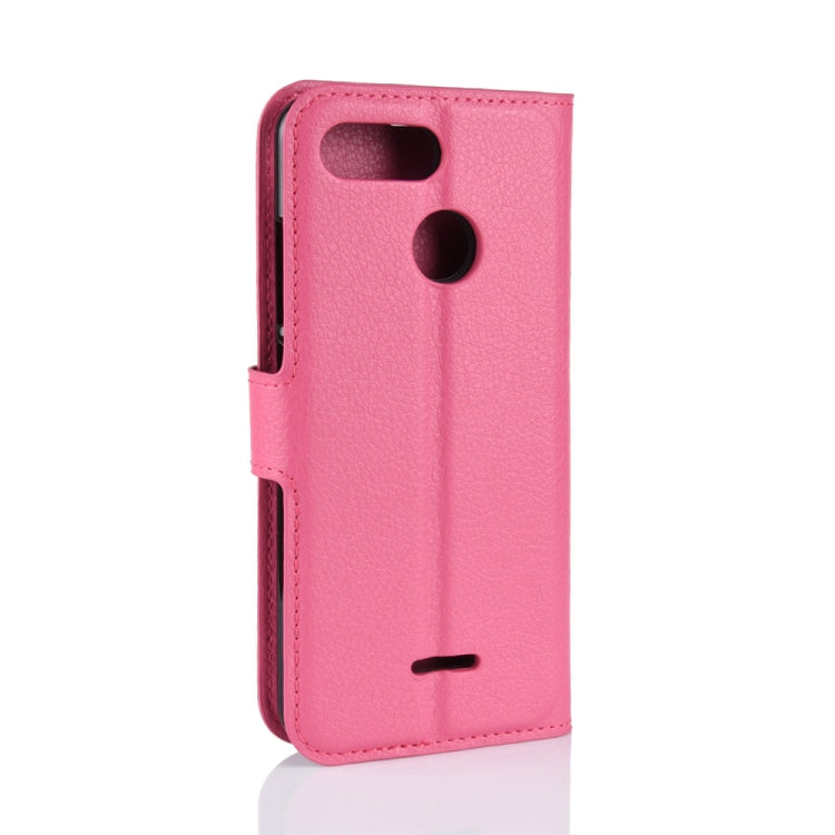 Litchi Texture Horizontal Flip Leather Case for Xiaomi Redmi 6, with Wallet & Holder & Card Slots