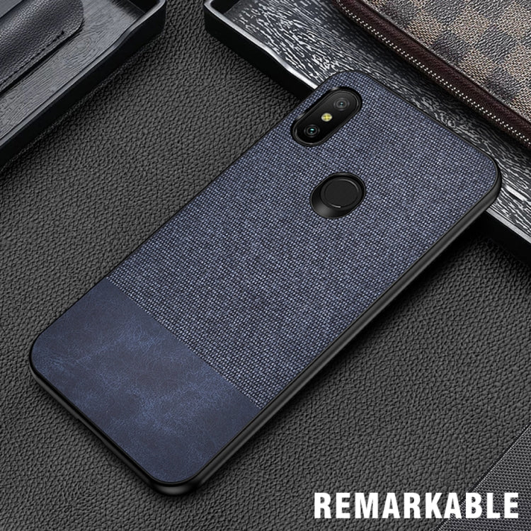 Shockproof Splicing PU + Cloth Protective Case for Xiaomi Redmi 6 Pro