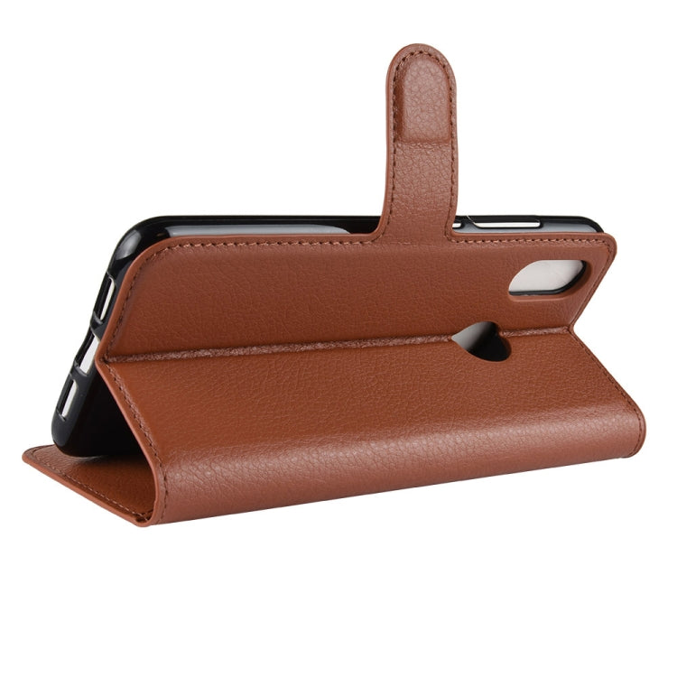 Litchi Texture Horizontal Flip Leather Case for Xiaomi Mi 8, with Wallet & Holder & Card Slots
