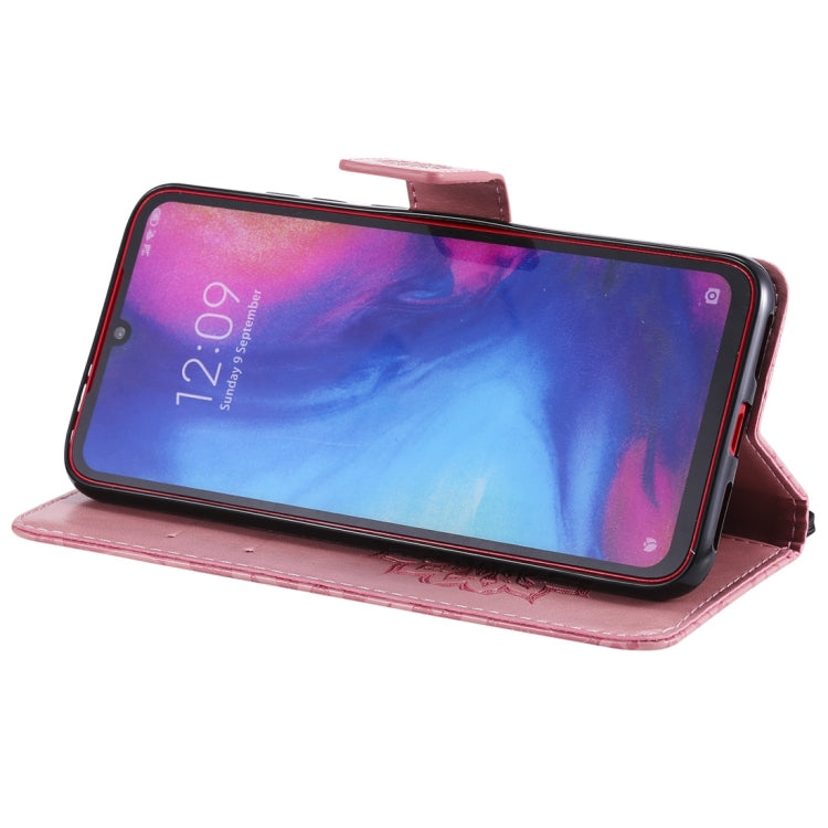 Sun Embossing Pattern Horizontal Flip Leather Case for Xiaomi Redmi Note 7, with Card Slot & Holder & Wallet & Lanyard