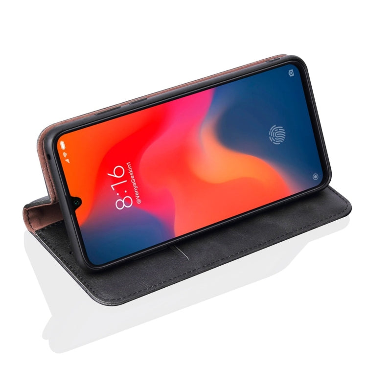 Casual Style Retro Crazy Horse Texture Horizontal Flip Leather Case for Xiaomi Mi 9, with Card Slots & Holder & Wallet