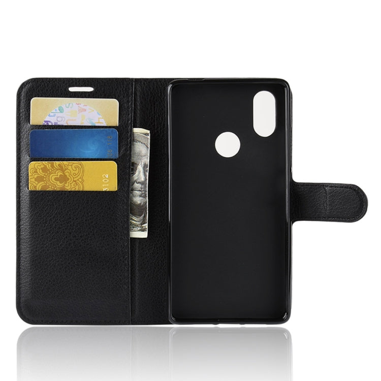 Litchi Texture Horizontal Flip Leather Case for Xiaomi Mi 8 SE, with Wallet & Holder & Card Slots