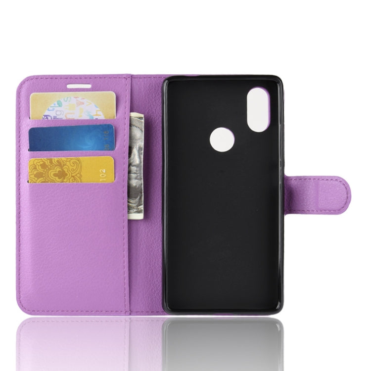 Litchi Texture Horizontal Flip Leather Case for Xiaomi Mi 8 SE, with Wallet & Holder & Card Slots
