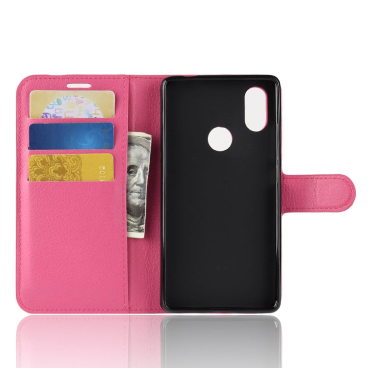 Litchi Texture Horizontal Flip Leather Case for Xiaomi Mi 8 SE, with Wallet & Holder & Card Slots