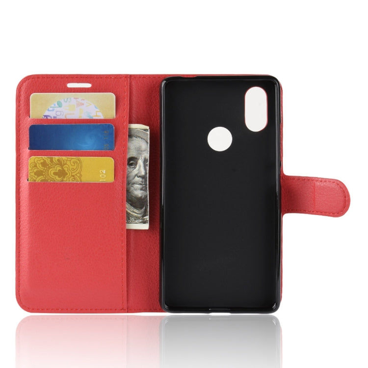 Litchi Texture Horizontal Flip Leather Case for Xiaomi Mi 8 SE, with Wallet & Holder & Card Slots