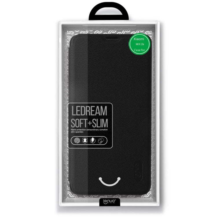 Lenuo Ledream Series Litchi Texture Horizontal Flip PU Leather Case for Xiaomi Mi Mix 2S, with Card Slot