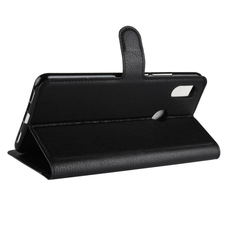 Litchi Texture Horizontal Flip Leather Case for Xiaomi Mi Max 3, with Wallet & Holder & Card Slots