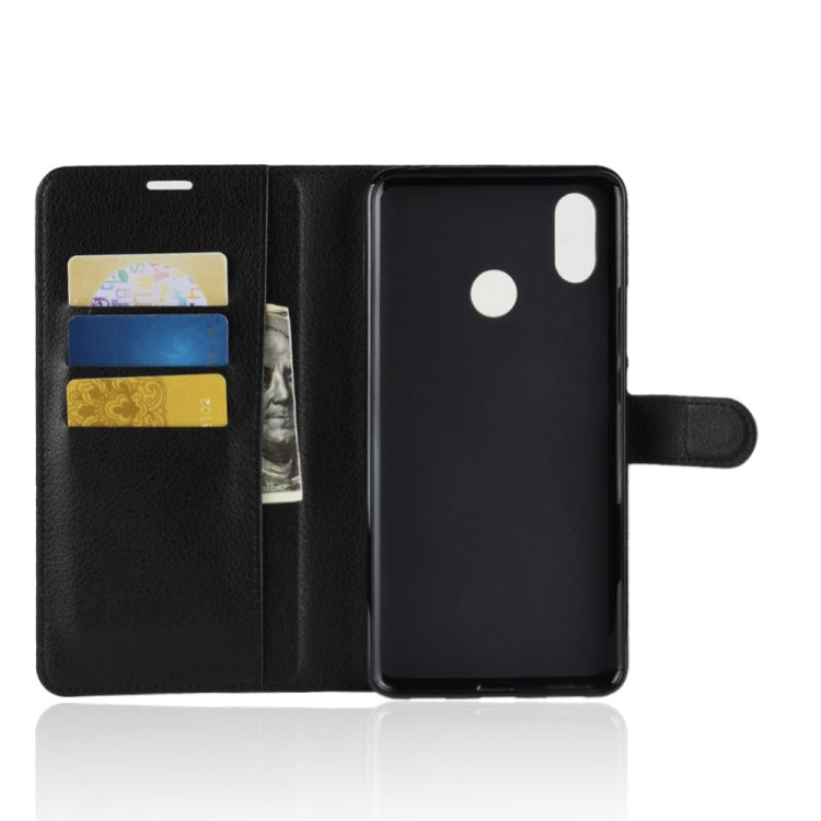 Litchi Texture Horizontal Flip Leather Case for Xiaomi Mi Max 3, with Wallet & Holder & Card Slots