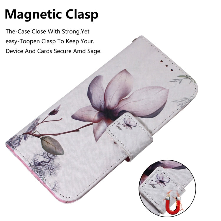 Magnolia Flower Pattern Coloured Drawing Horizontal Flip Leather Case for Xiaomi Redmi Go, with Holder & Card Slots & Wallet