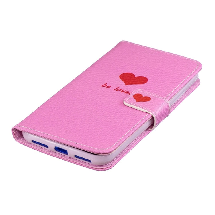 Heart Pattern Horizontal Flip Leather Case for Xiaomi Redmi 7, with Holder & Card Slots & Wallet