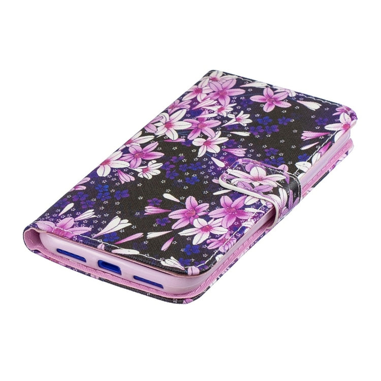 Lily Pattern Horizontal Flip Leather Case for Xiaomi Redmi 7, with Holder & Card Slots & Wallet
