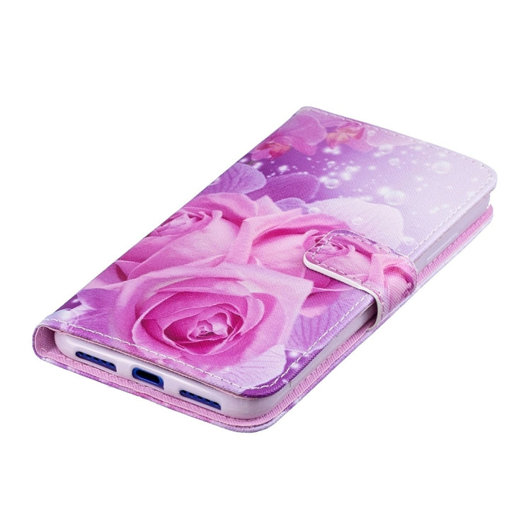 Rose Pattern Horizontal Flip Leather Case for Xiaomi Redmi Note 7, with Holder & Card Slots & Wallet