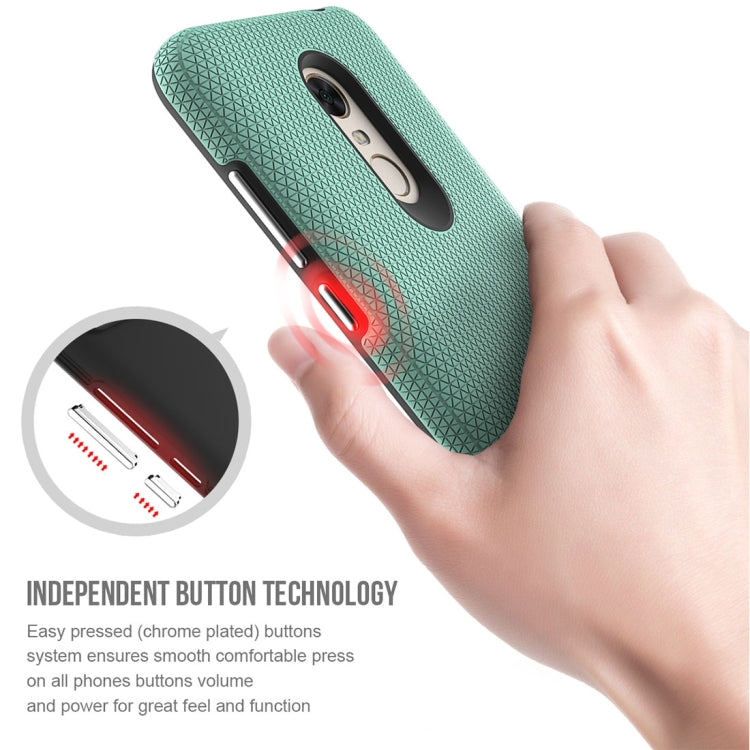 For Xiaomi Redmi 5 Plus PC + TPU Chrome Plated Press Button Anti-slip Protective Back Case