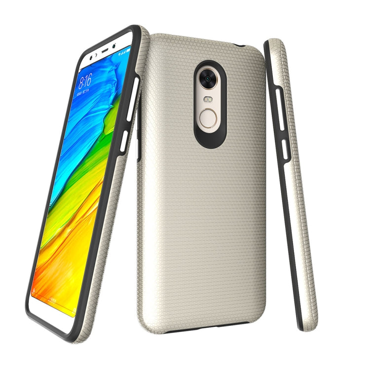 For Xiaomi Redmi 5 Plus PC + TPU Chrome Plated Press Button Anti-slip Protective Back Case