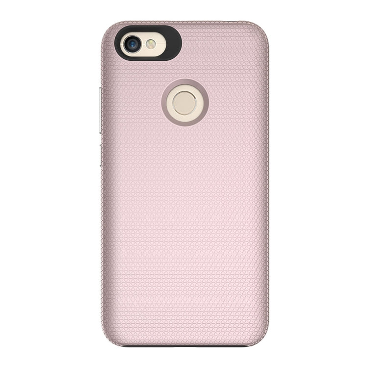 For Xiaomi Redmi Note 5A PC + TPU Chrome Plated Press Button Anti-slip Protective Back Case