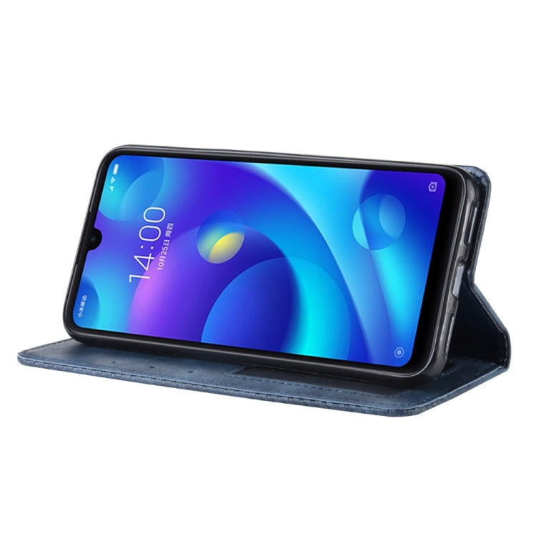 Magnetic Buckle Retro Crazy Horse Texture Horizontal Flip Leather Case for Xiaomi Redmi 7, with Holder & Card Slots & Photo Frame