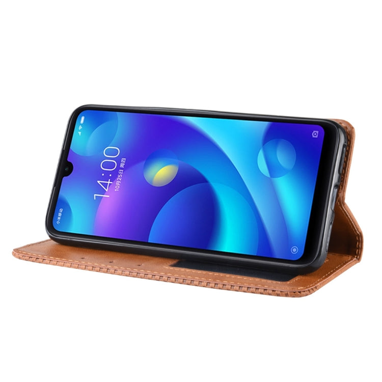 Magnetic Buckle Retro Crazy Horse Texture Horizontal Flip Leather Case for Xiaomi Redmi 7, with Holder & Card Slots & Photo Frame