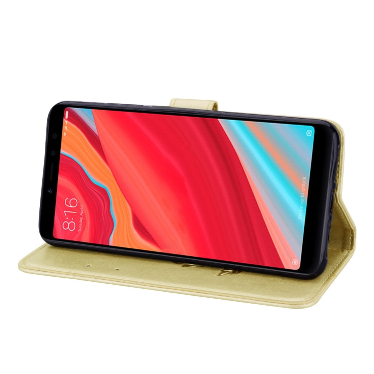 Rose Embossed Horizontal Flip Environmental PU Leather Case for Xiaomi Redmi S2, with Holder & Card Slots & Wallet